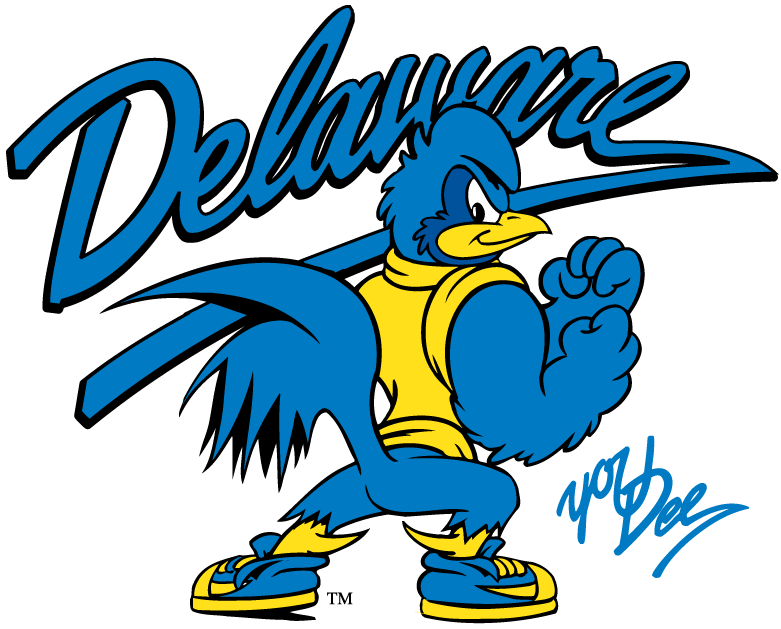 delaware blue hens 1993-pres mascot logo v6 diy DTF decal sticker